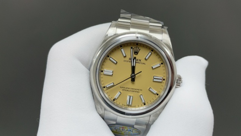 Best Edition with 3230 Automatic Movement Rolex Oyster Perpetual Series 36-41mm Steel Belt Yellow Watch